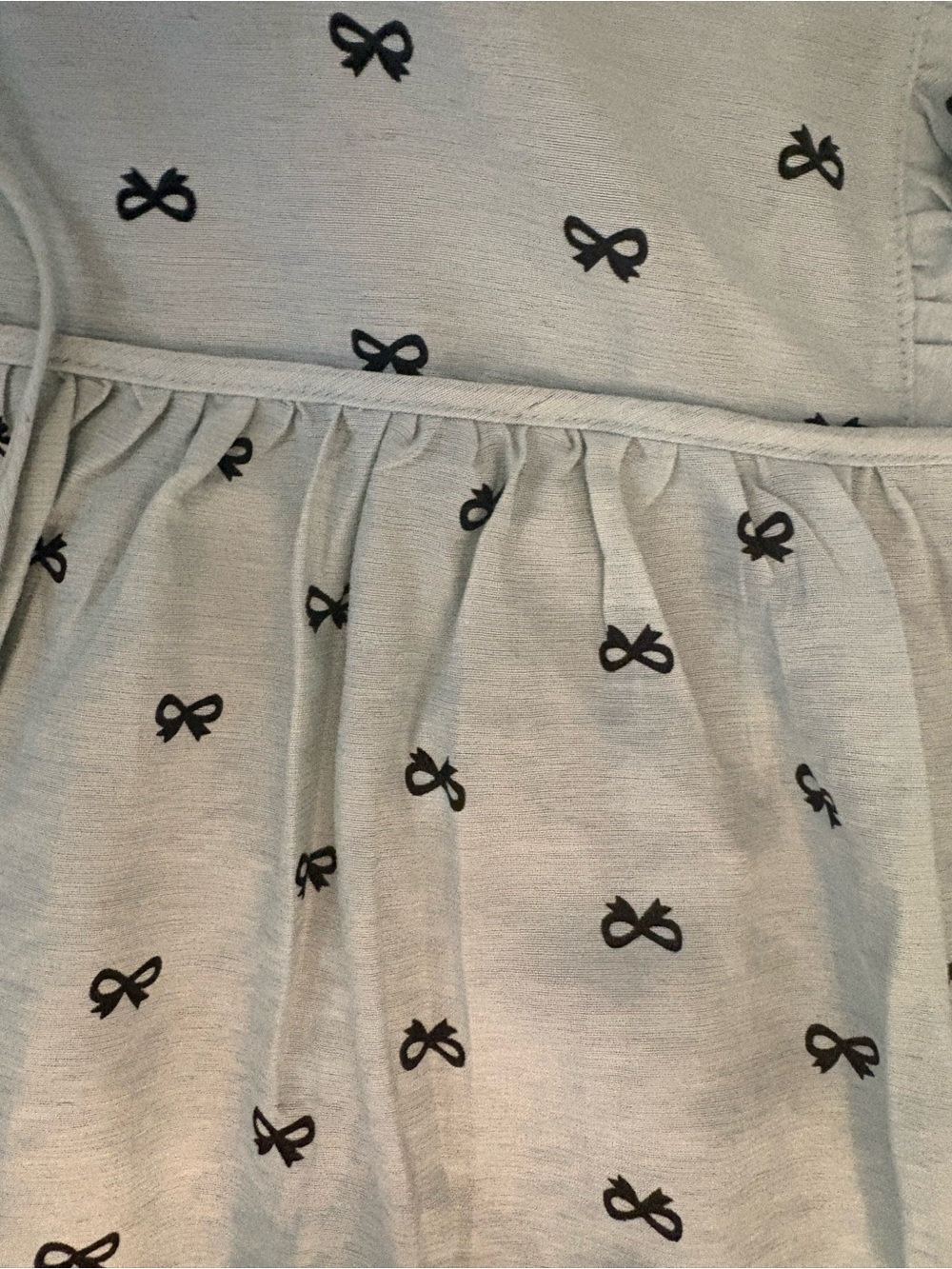 Umgee Bow Print Ruffle Top - Picture 3 of 4